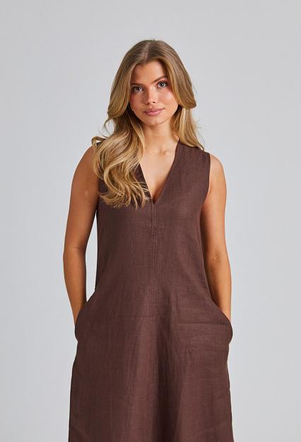 Faithfull The Brand Marteret Midi Dress Bistre 